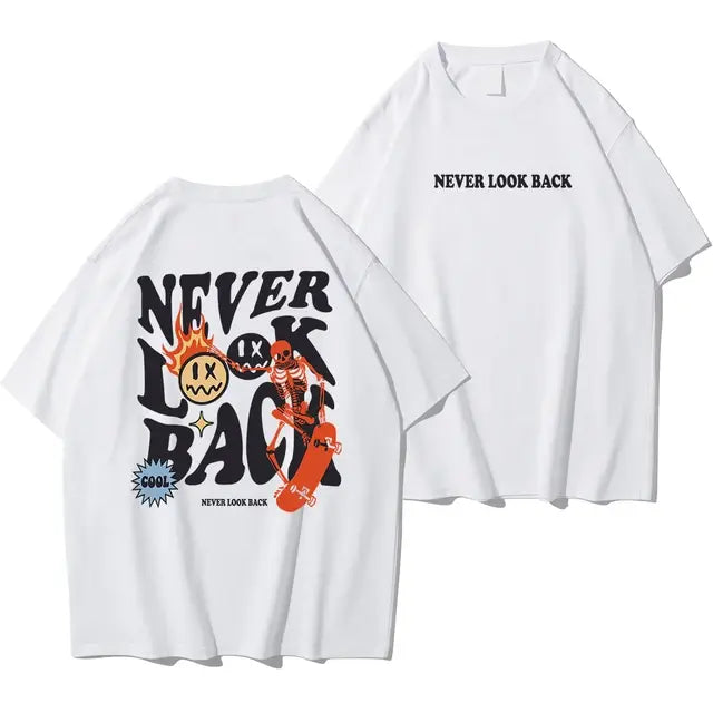 Never Look Back Mens Graphic Tee